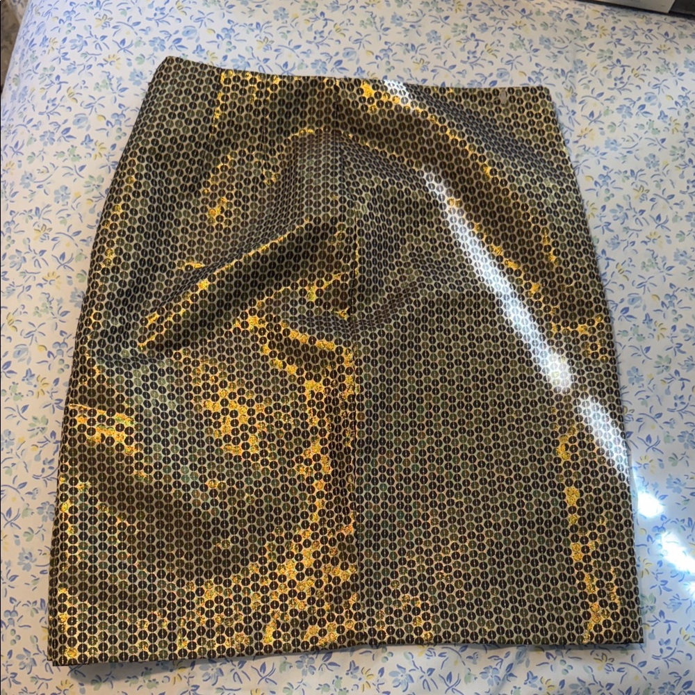 Sunny Leigh Gold and Black Mini Skirt